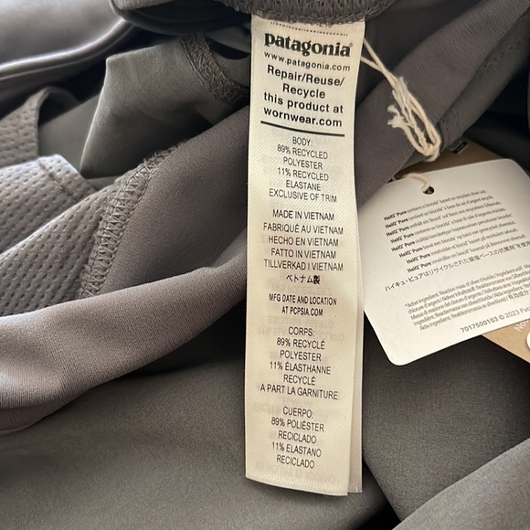 Patagonia Women's Happy Hike Studio Pants noble gray size L, NWT - Picture 7 of 9